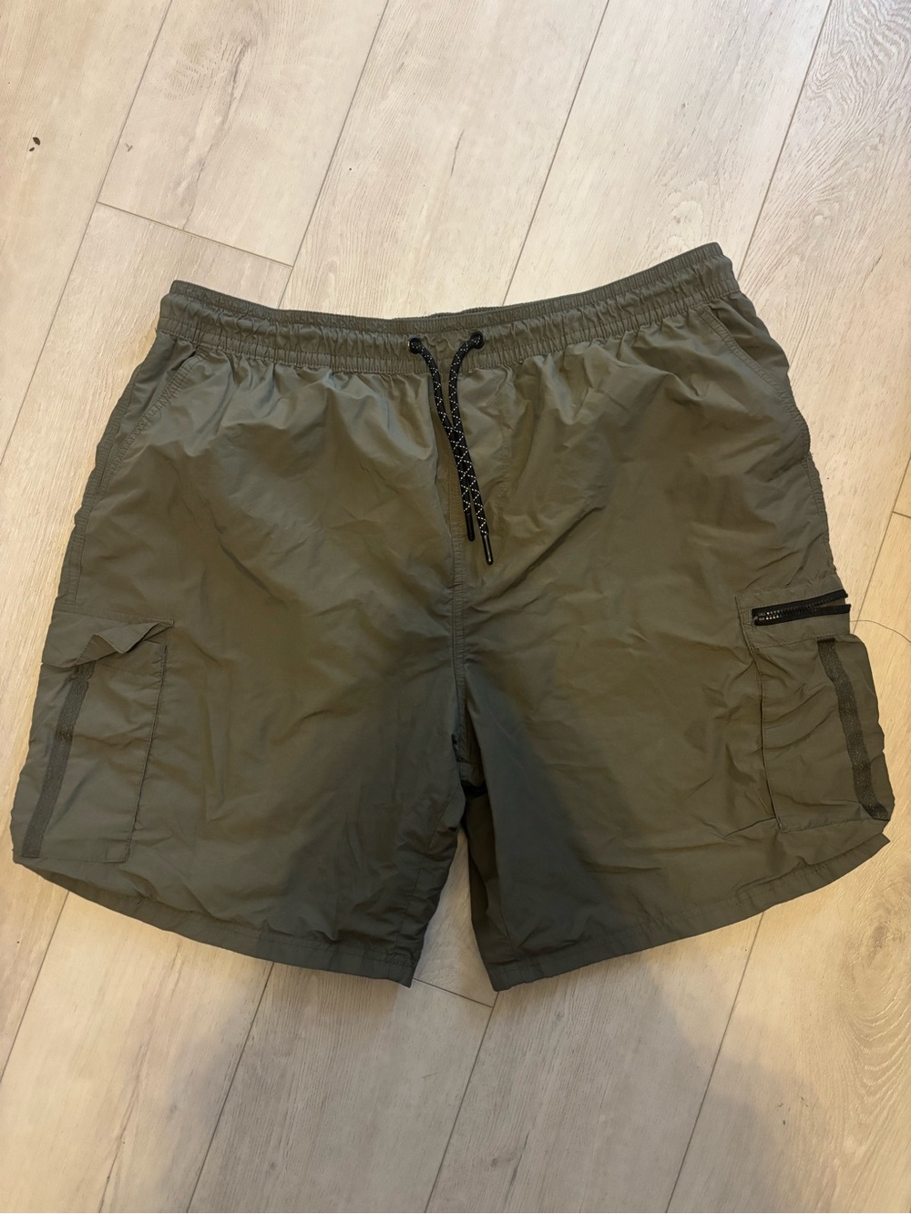 CSG Men's Plus Olive Green Cargo Shorts